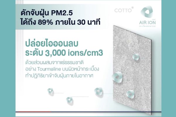 คอตโต้เปิดเทรนด์นวัตกรรมบ้านปลอดฝุ่น ปลดล็อค PM2.5