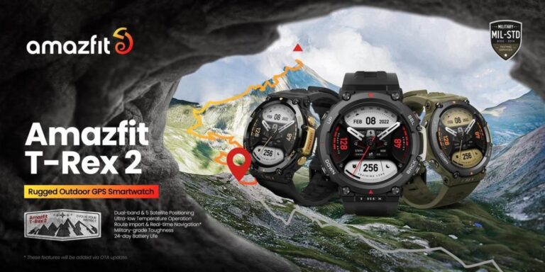 AMAZFIT เปิดตัว T-REX 2 สมาร์ทวอทช์พันธุ์แกร่ง ตอบโจทย์กิจกรรมกลางแจ้งมาพร้อม GPS และฟังก์ชันระดับพรีเมียมในดีไซน์สุดล้ำ