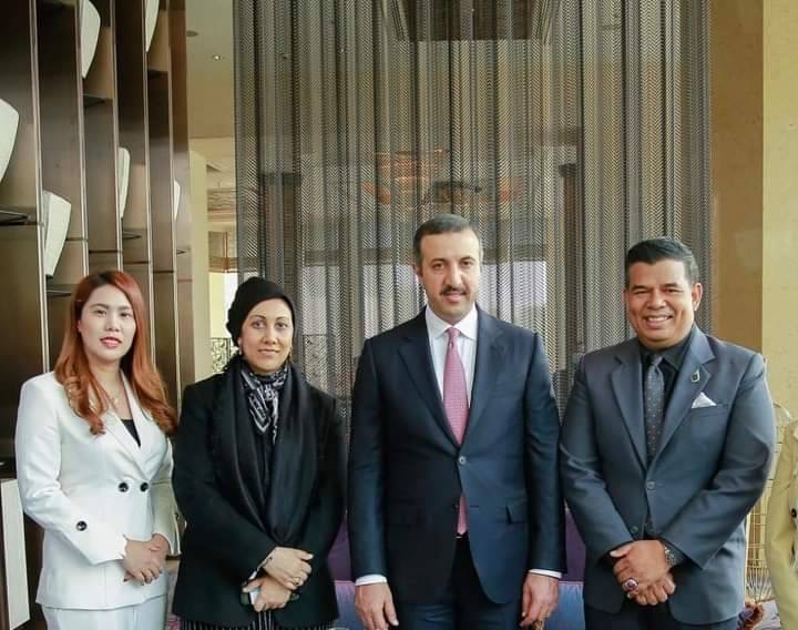 Khun Thanaporn RangkapaneeChairman & Owner และ Dr. Lachata Latefeeตัวแทน AMC Group ( Asia Medicare Group Company ) King of Medical Tourismเข้าพบ H.E. Ms.Muna Abbas Mahmood Radhi