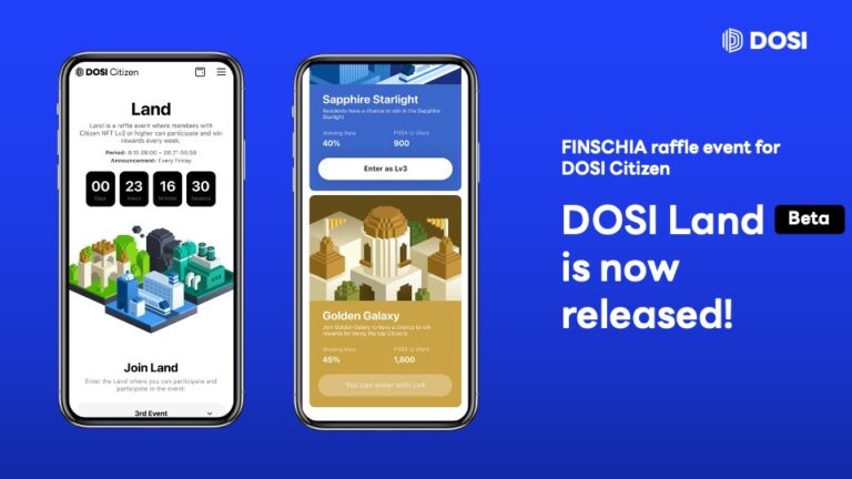 แพลตฟอร์ม NFT ระดับโลกเปิดตัว DOSI Land เวอร์ชันเบต้า